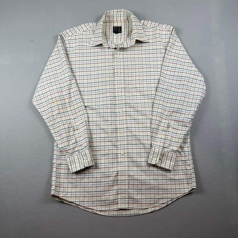 Jos. A. Bank Traveler’s Collection Plaid Shirt M